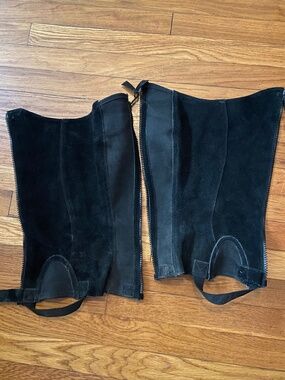 Suede half chaps SMALL